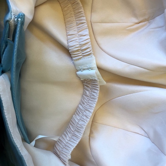 Prom dress, removable sleeves, size 10 US, dusty blue. - Picture 4 of 4